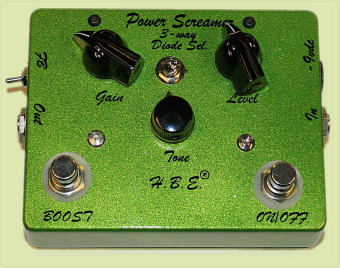 HBE Power Screamer Overdrive Pedal W/ Fat Boost